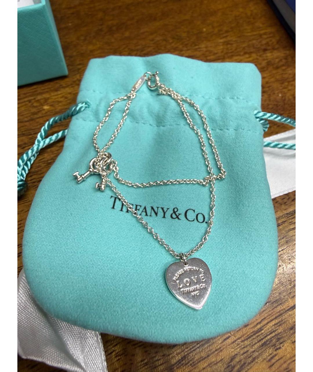 TIFFANY&CO Серебрянный серебряный браслет, фото 5