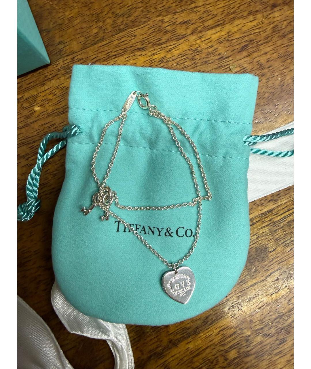 TIFFANY&CO Серебрянный серебряный браслет, фото 4
