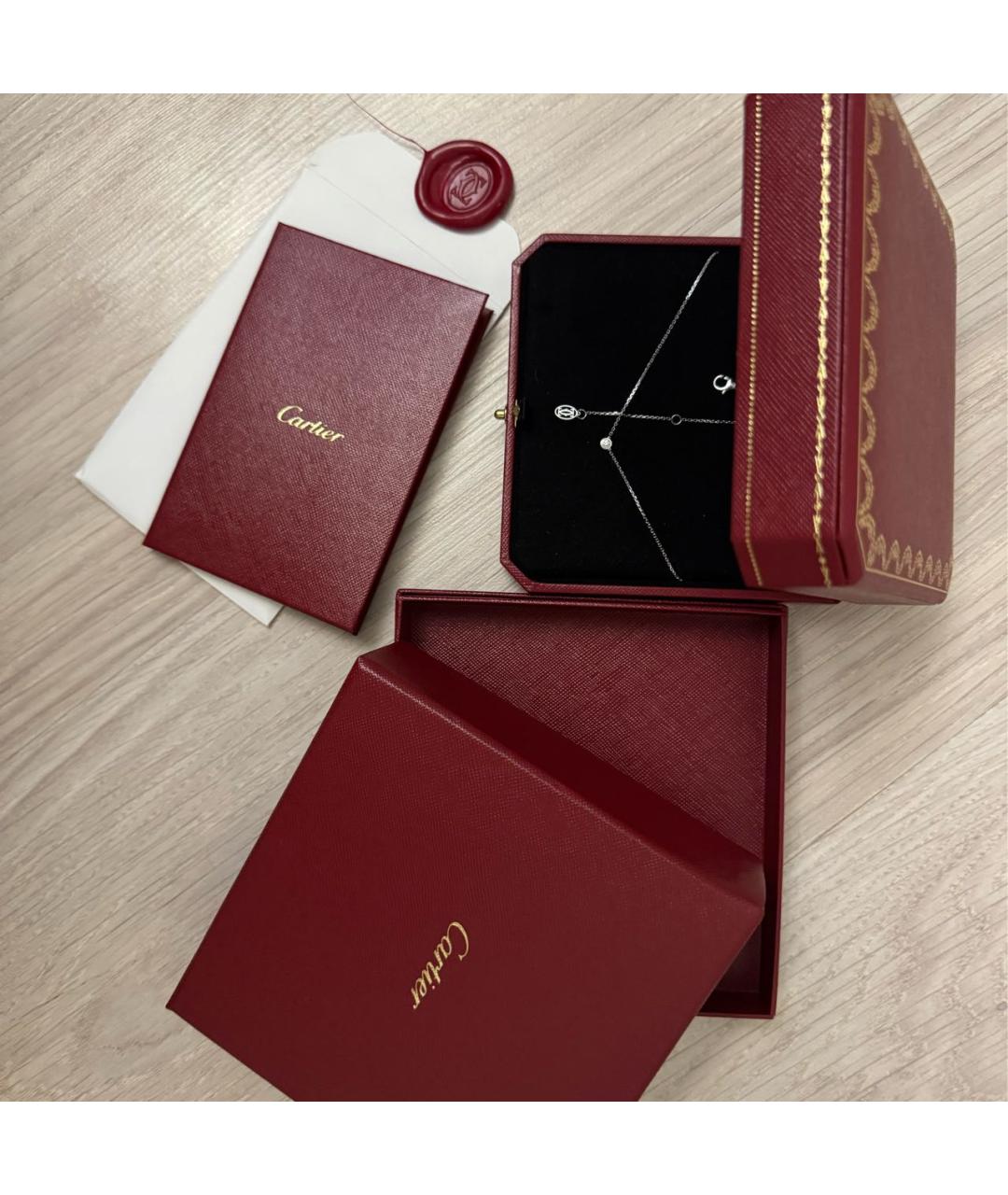 CARTIER Серебряное колье из белого золота, фото 2