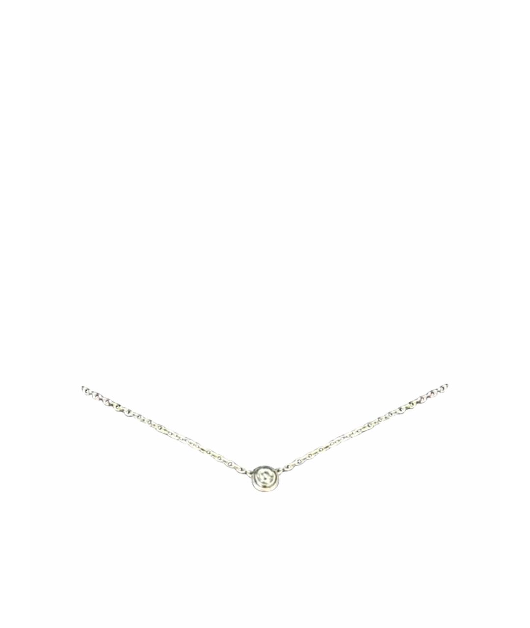 CARTIER Серебряное колье из белого золота, фото 1