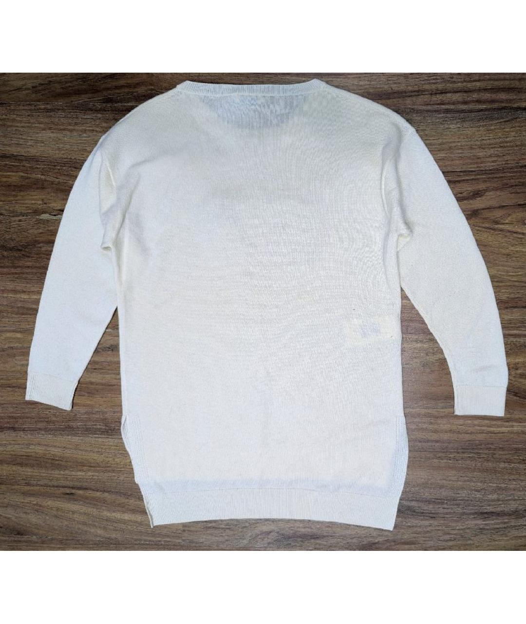 FENDI Бежевый кашемировый джемпер / свитер, фото 3