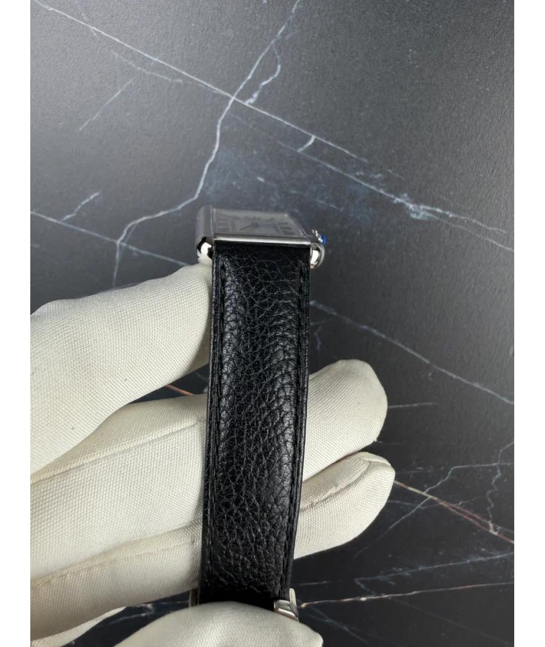 CARTIER Белые металлические часы, фото 5