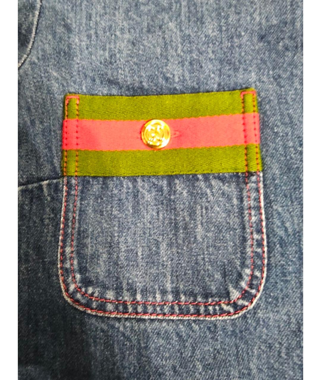 GUCCI Синее повседневное платье, фото 4