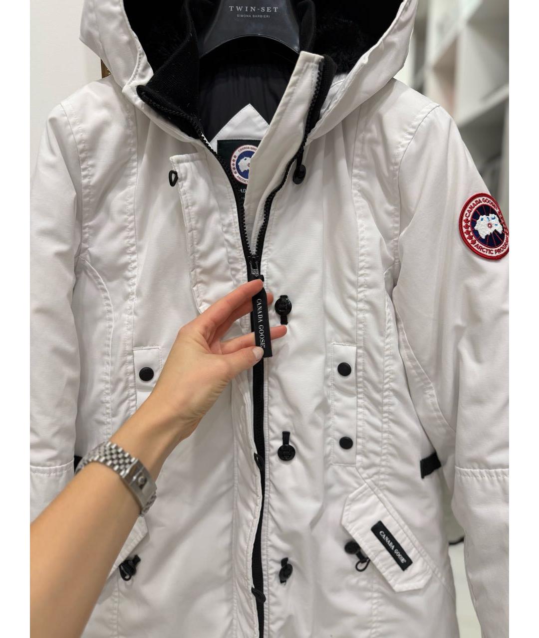 CANADA GOOSE Белый пуховик, фото 4