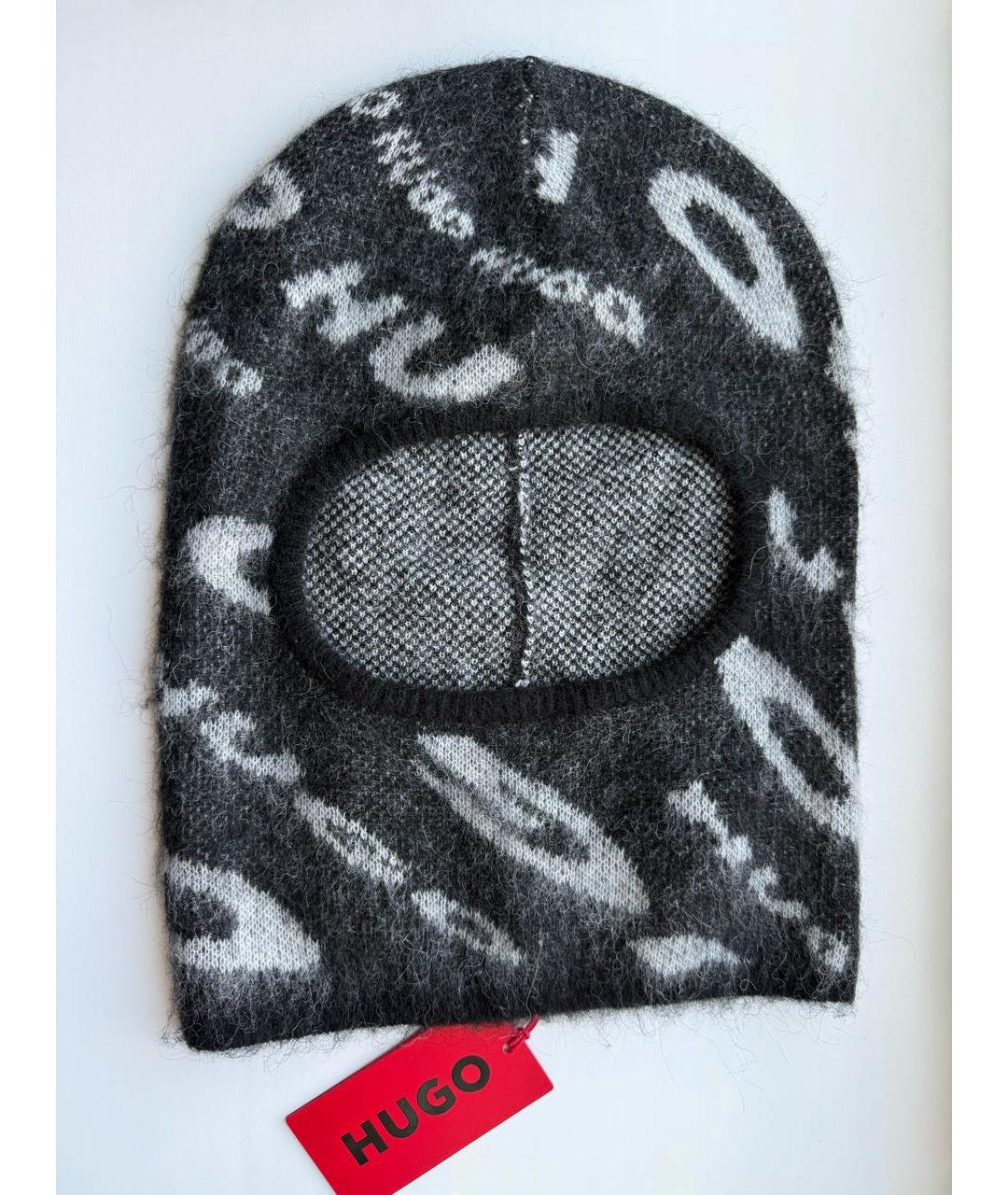 HUGO BOSS Антрацитовый шерстяной капюшон, фото 6