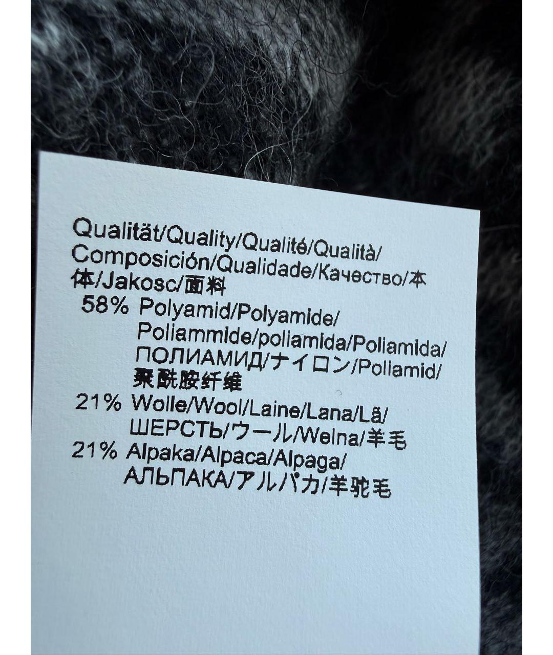 HUGO BOSS Антрацитовый шерстяной капюшон, фото 5