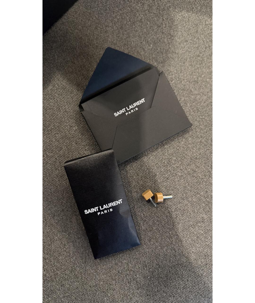SAINT LAURENT Бежевые туфли из лакированной кожи, фото 8