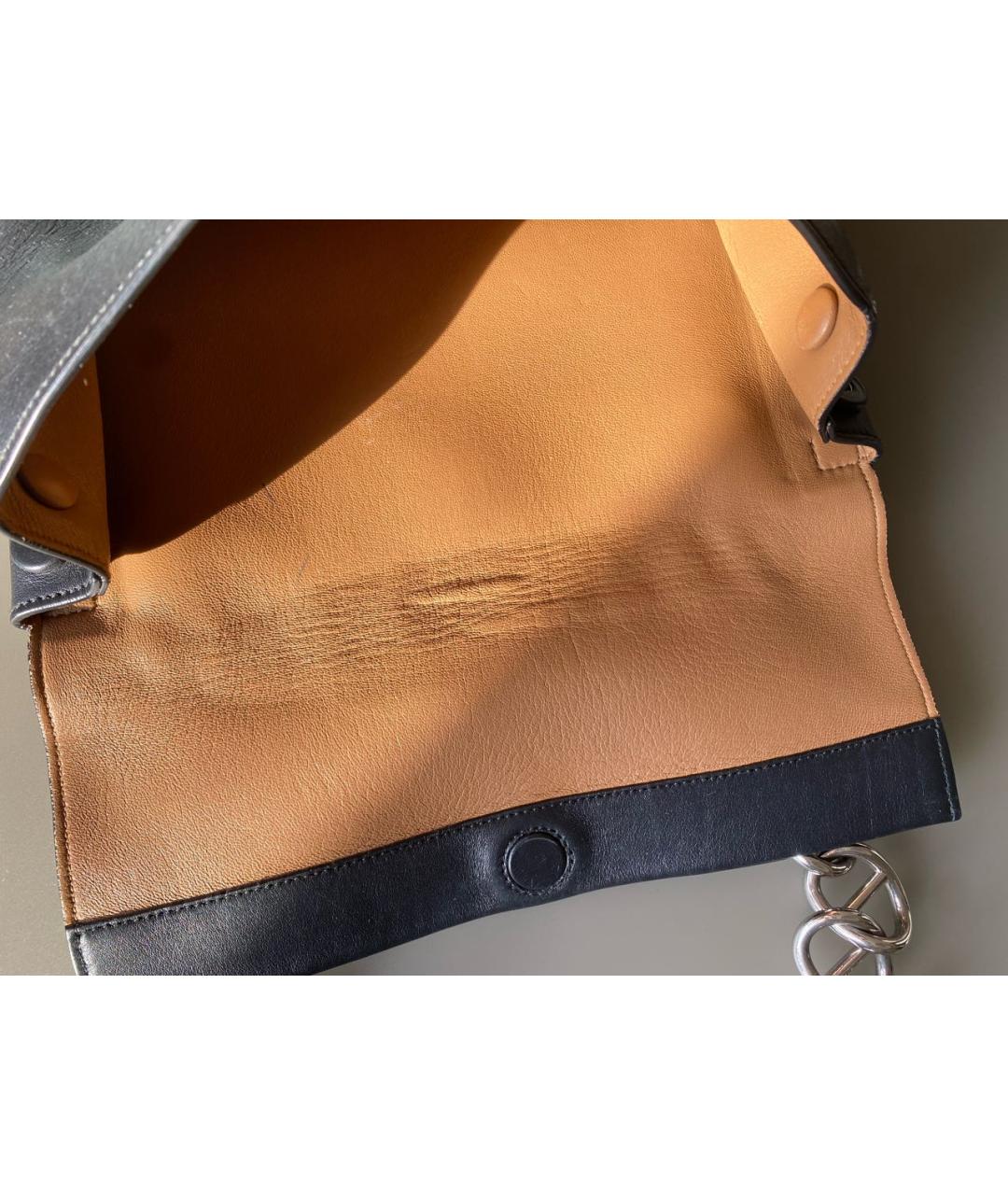 PRADA Черная кожаная сумка через плечо, фото 4