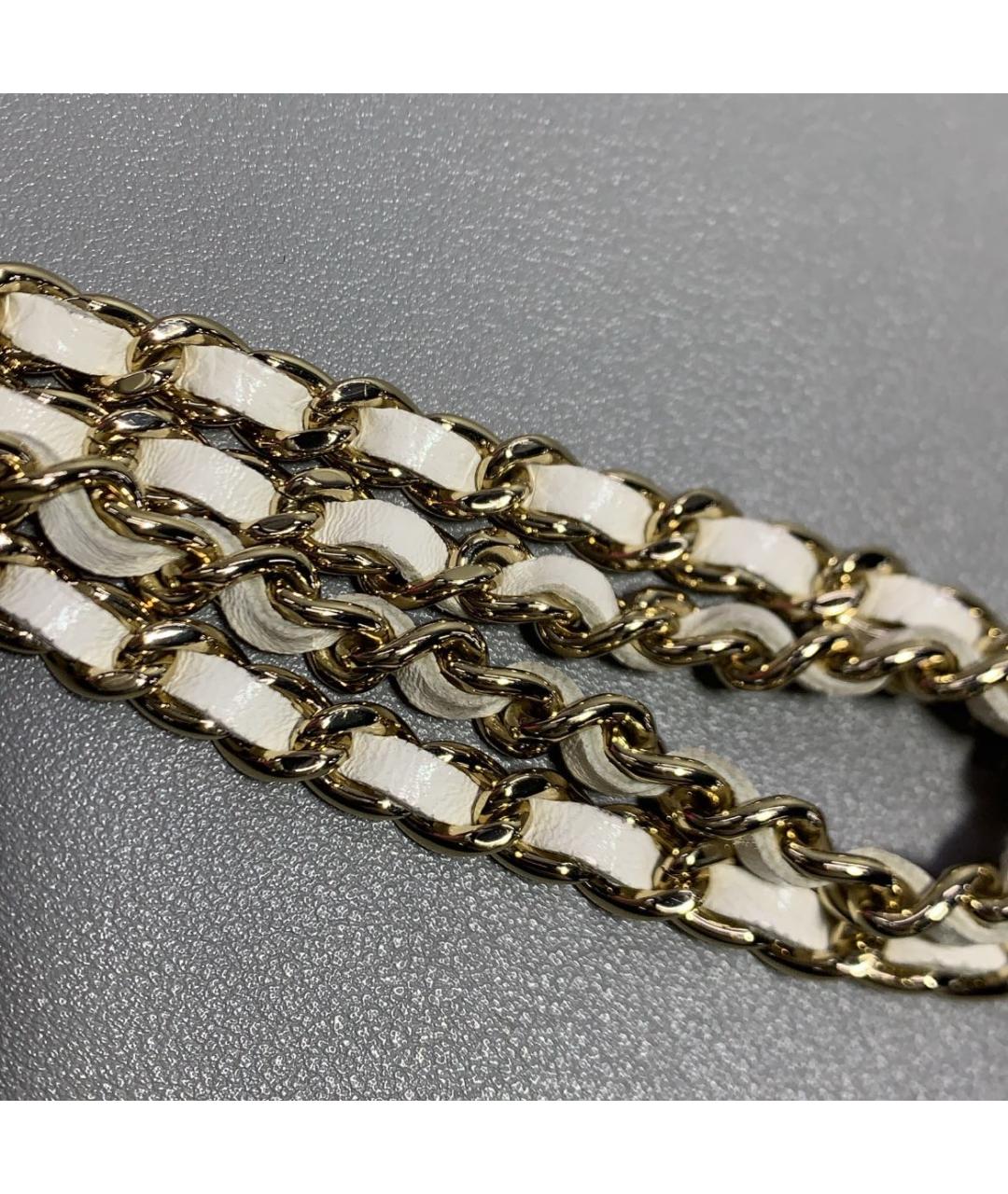 CHANEL Белая кожаная сумка тоут, фото 8