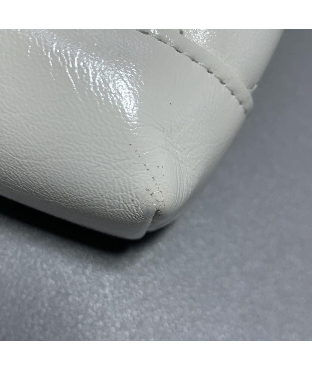 CHANEL Белая кожаная сумка тоут, фото 4