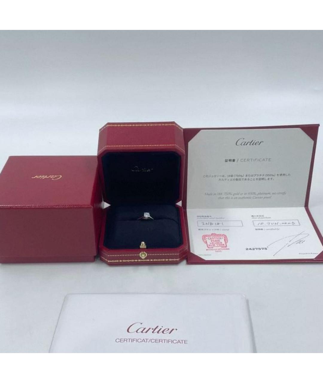 CARTIER Серебряное платиновое кольцо, фото 2