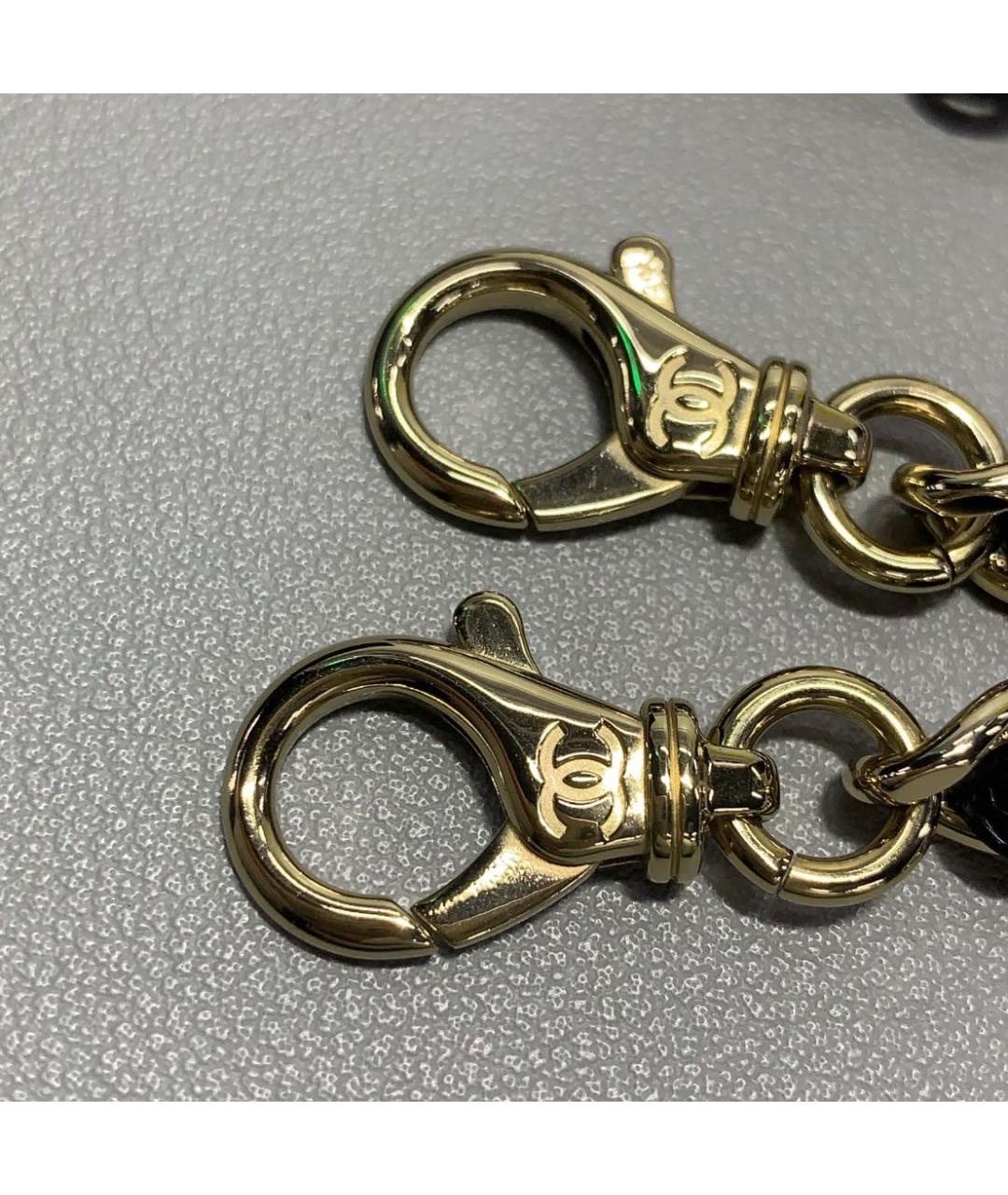 CHANEL Черная кожаная сумка через плечо, фото 8