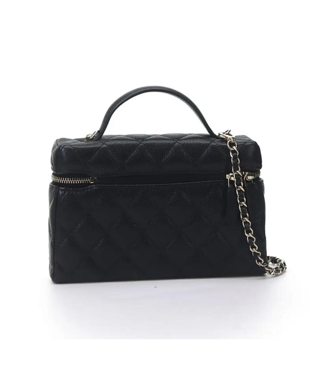 CHANEL Черная кожаная сумка через плечо, фото 3