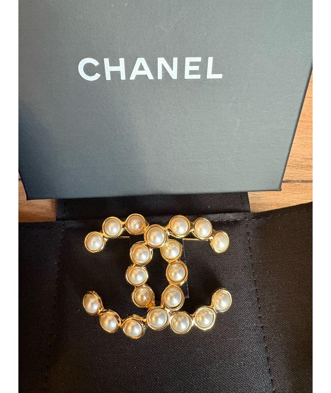 CHANEL Золотая булавка / брошь, фото 7