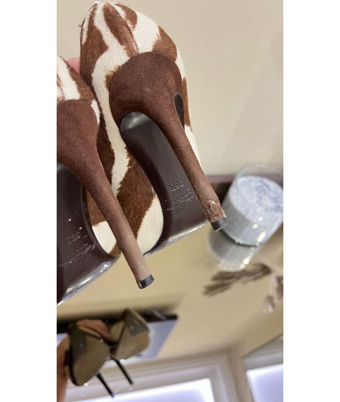 RALPH LAUREN Коричневые туфли из экзотической кожи, фото 8