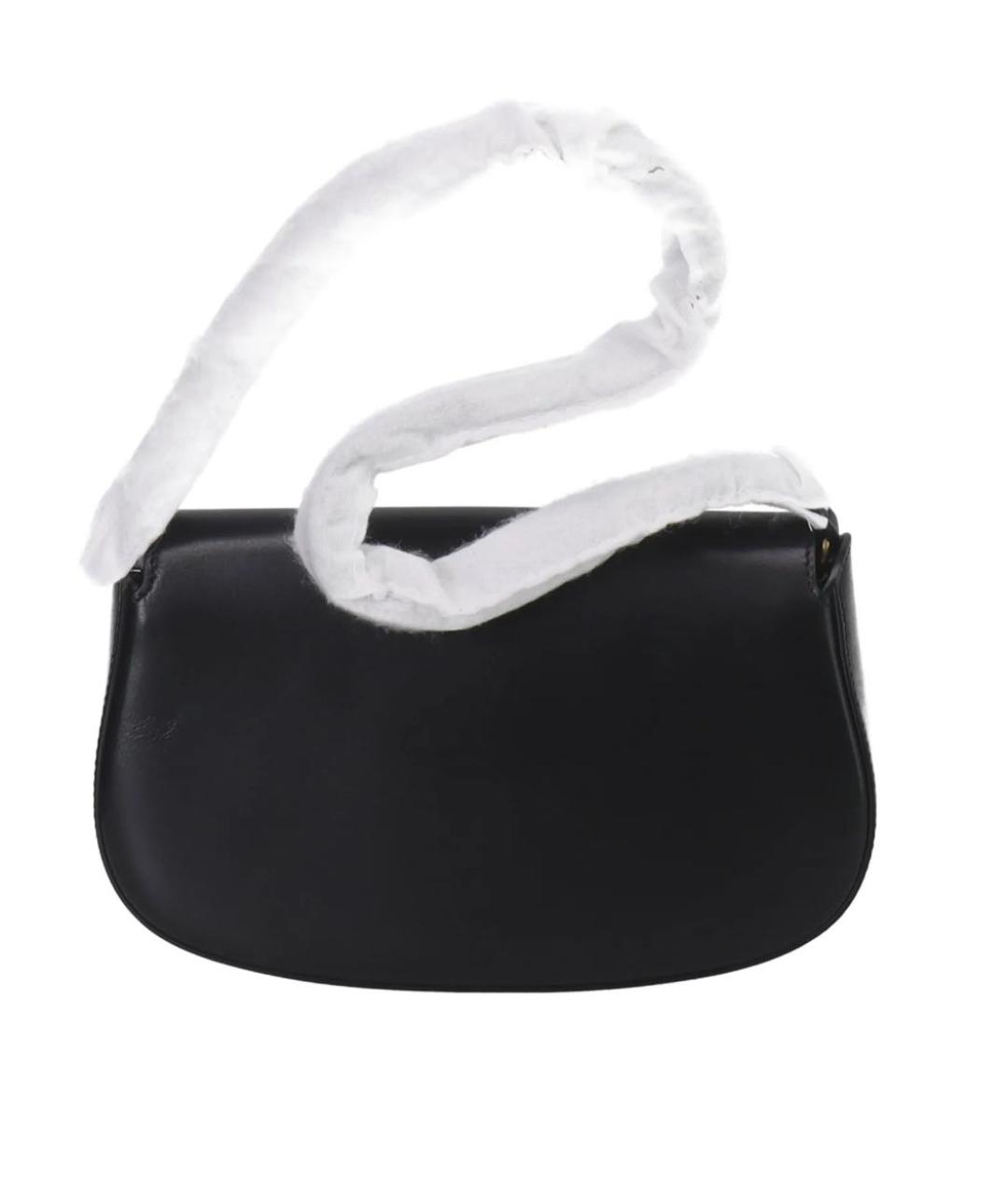 SAINT LAURENT Черная кожаная сумка через плечо, фото 3