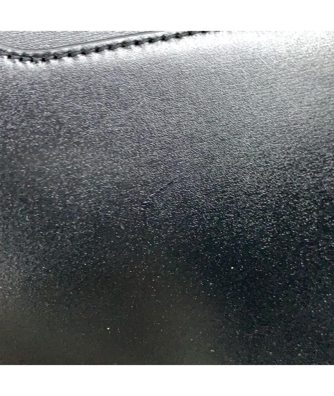 SAINT LAURENT Черная кожаная сумка через плечо, фото 5