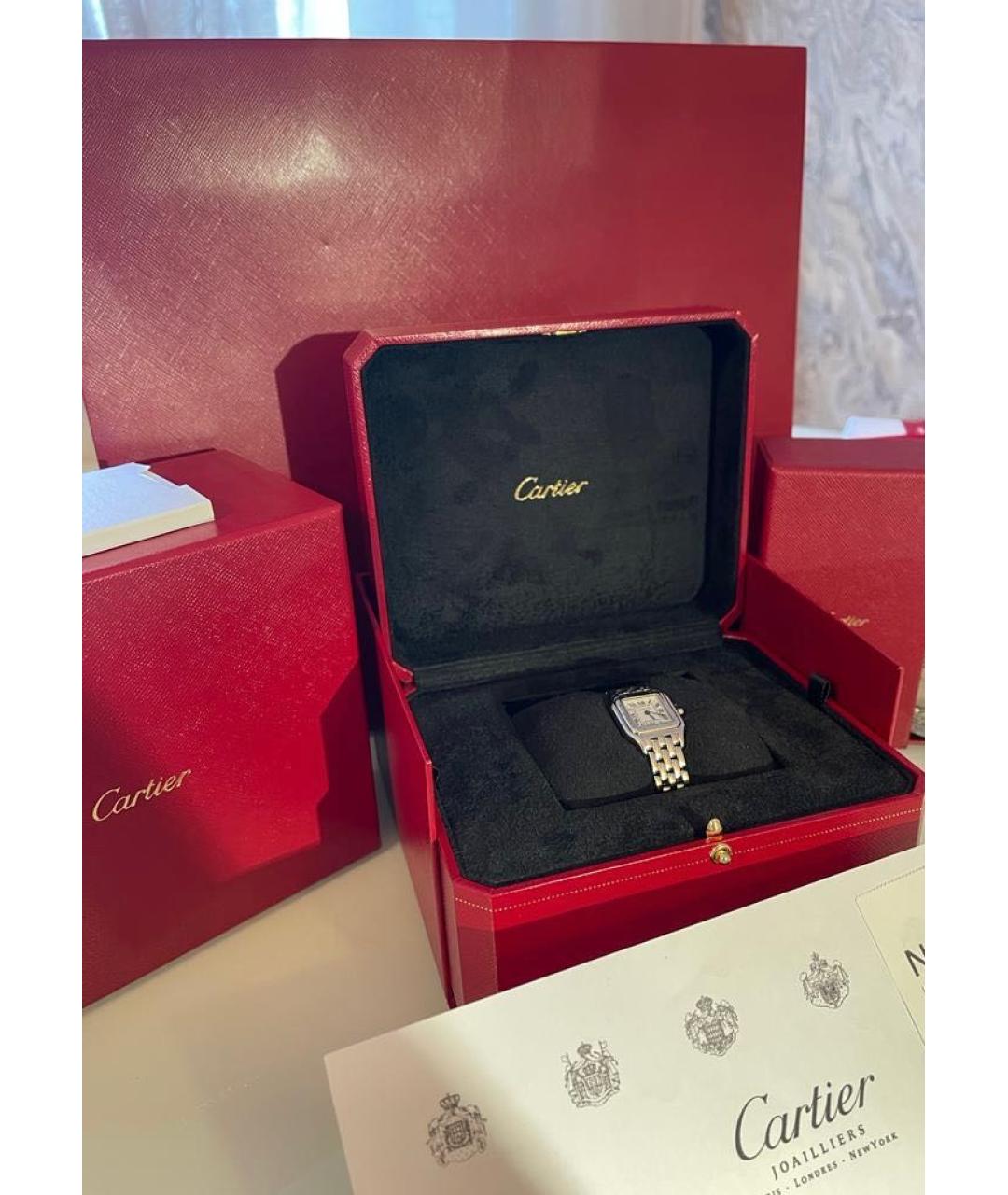 CARTIER Белые часы, фото 2