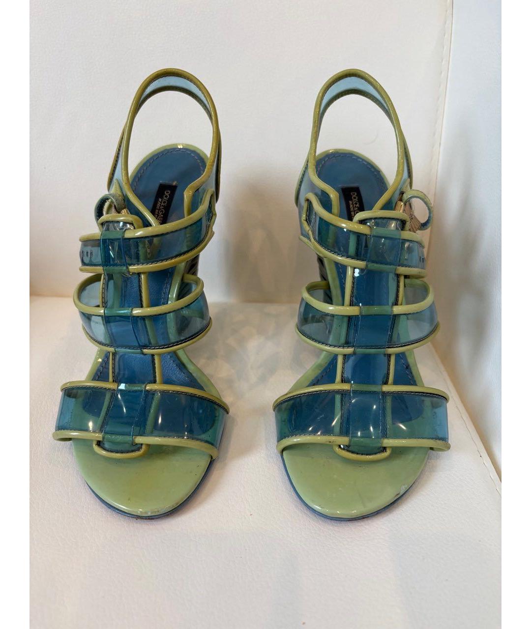 DOLCE&GABBANA Салатовые босоножки, фото 2