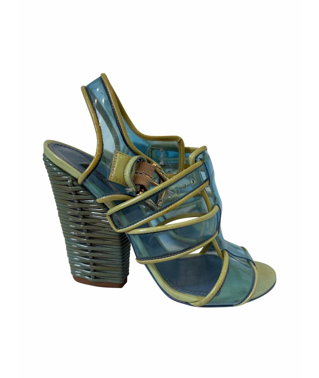 DOLCE&GABBANA Салатовые босоножки, фото 1