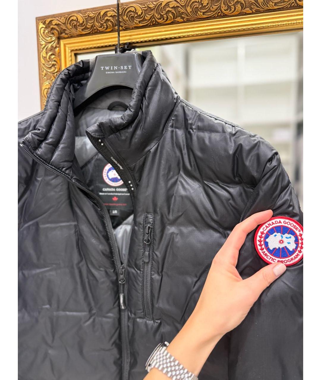 CANADA GOOSE Черный пуховик, фото 4