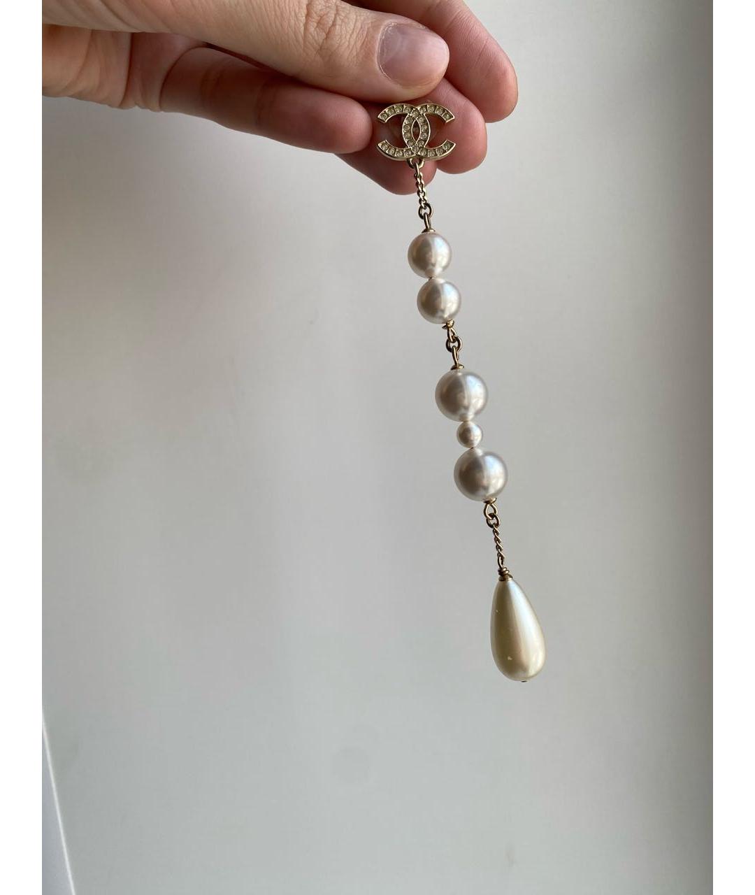 CHANEL Золотые серьги, фото 5