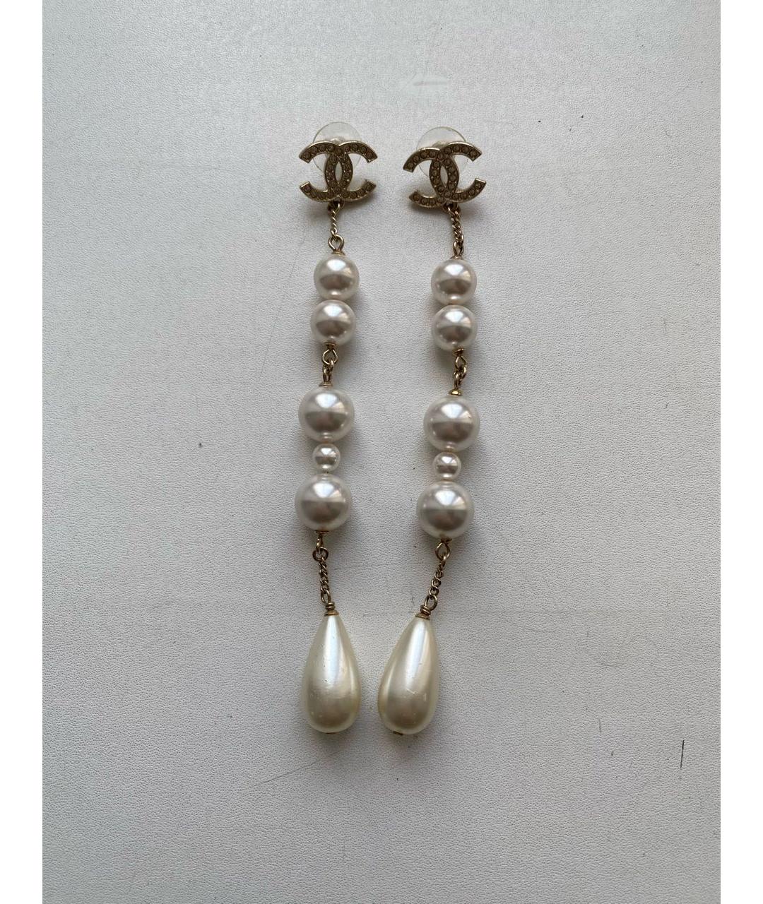 CHANEL Золотые серьги, фото 6