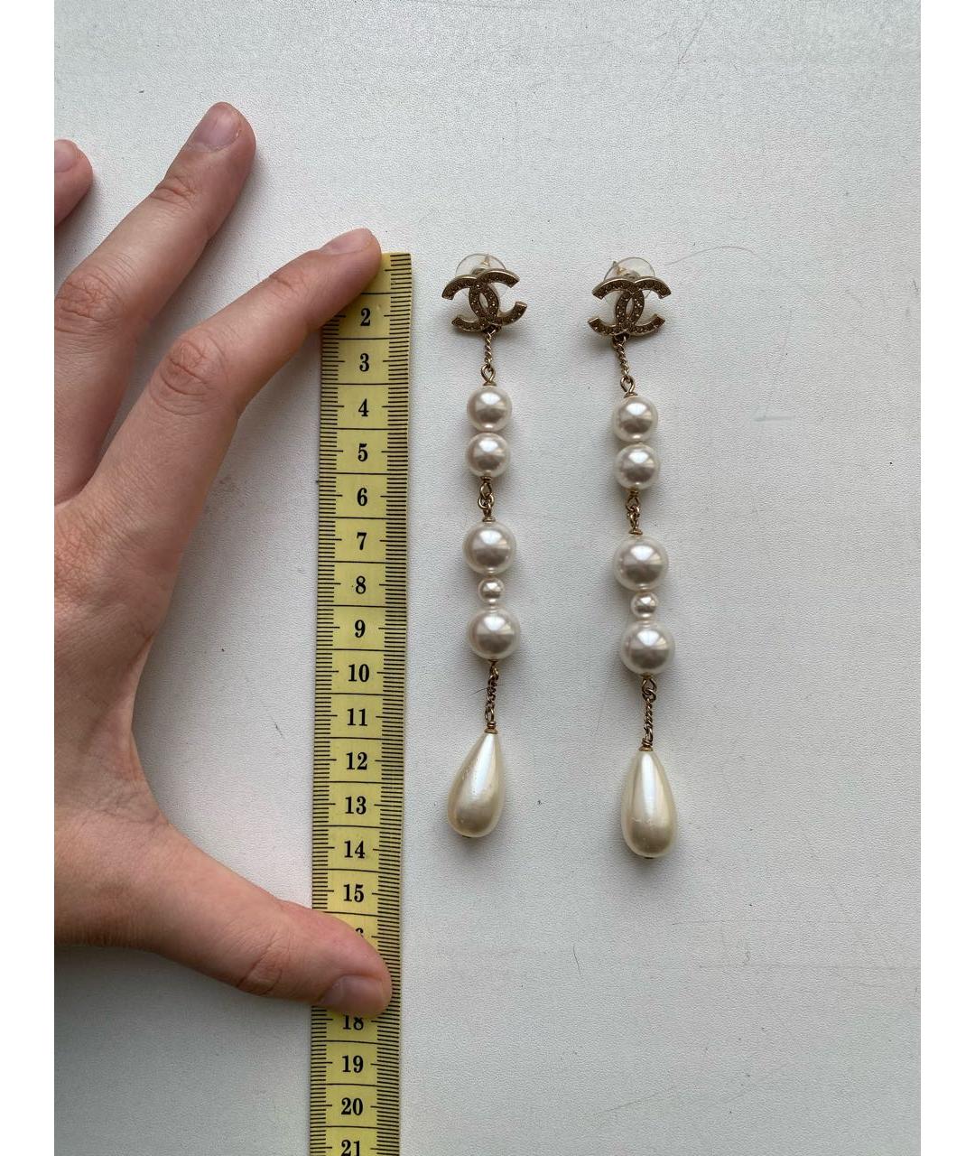 CHANEL Золотые серьги, фото 2