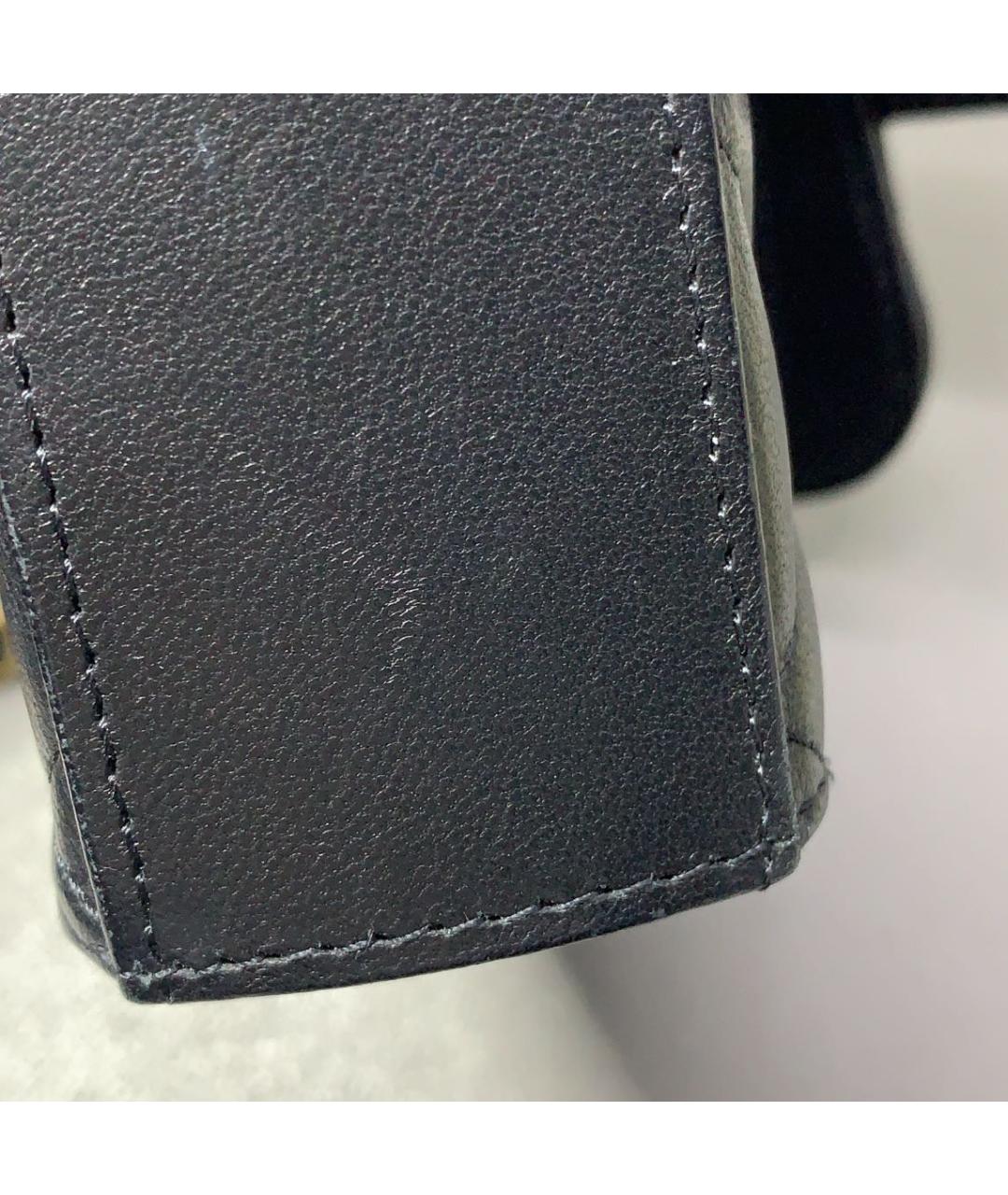 CHANEL Черная кожаная сумка через плечо, фото 7