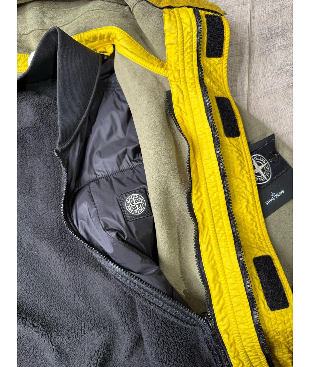 STONE ISLAND Антрацитовая замшевая парка, фото 4