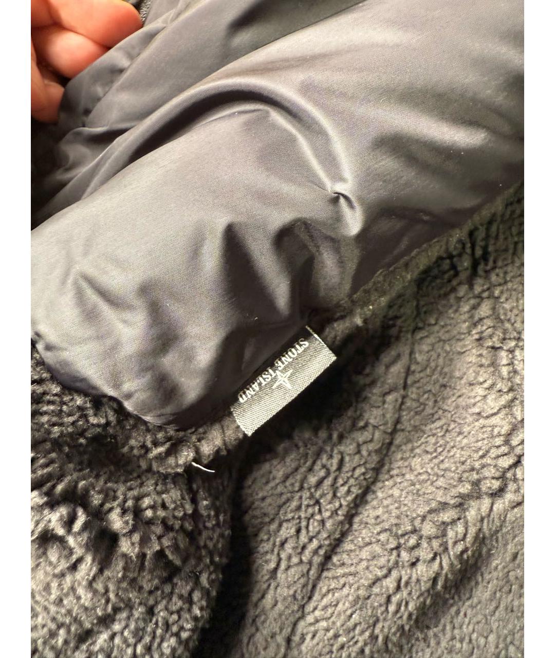 STONE ISLAND Антрацитовая замшевая парка, фото 8