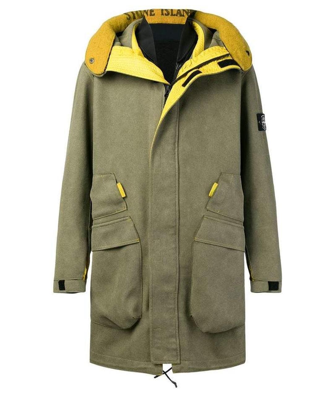 STONE ISLAND Антрацитовая замшевая парка, фото 1