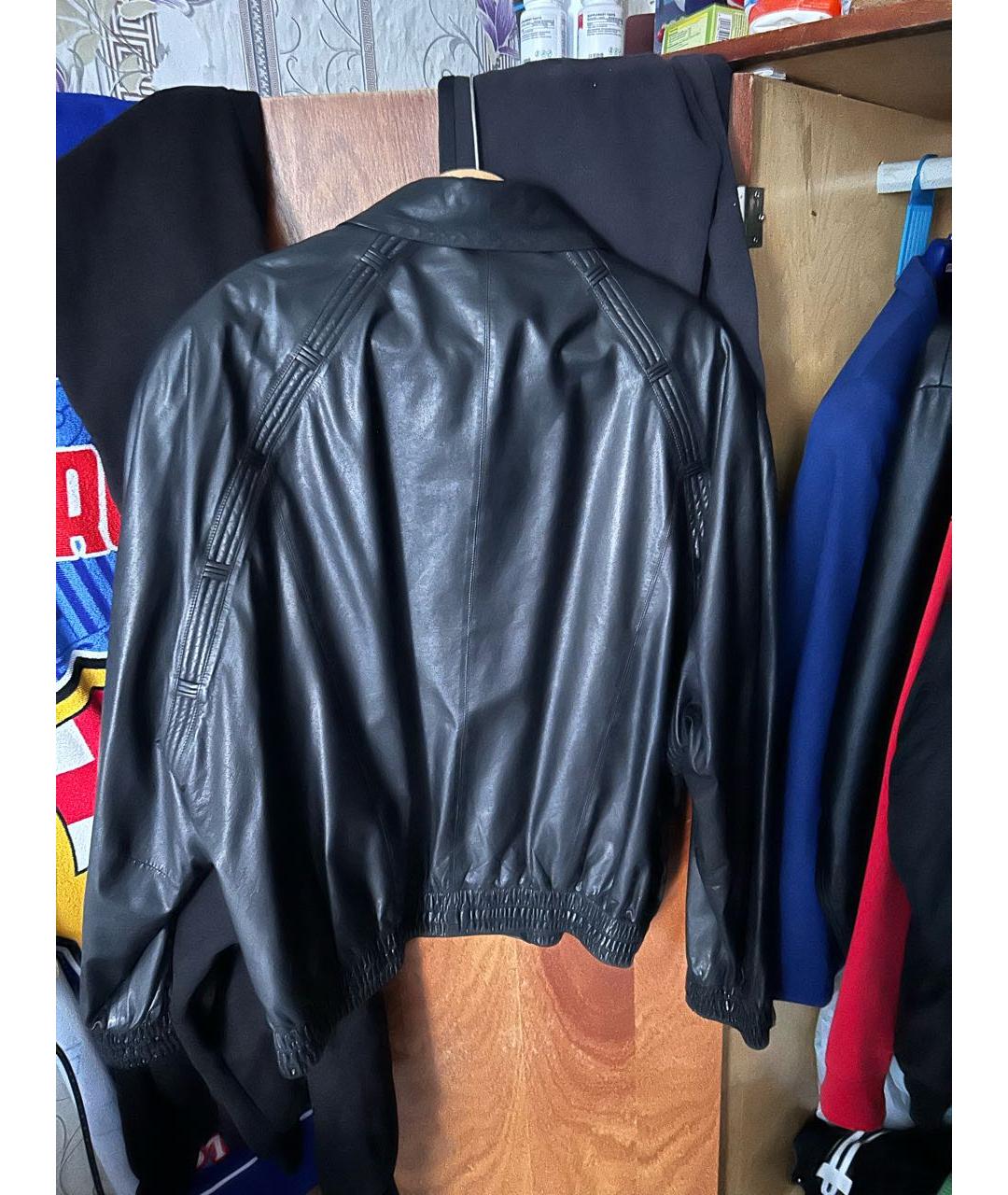 ZILLI Черная кожаная куртка, фото 2