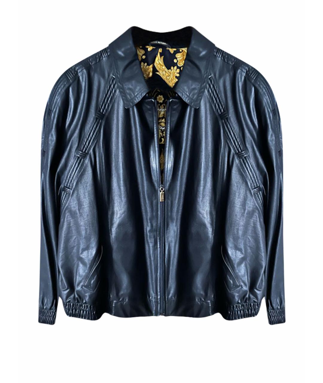 ZILLI Черная кожаная куртка, фото 1