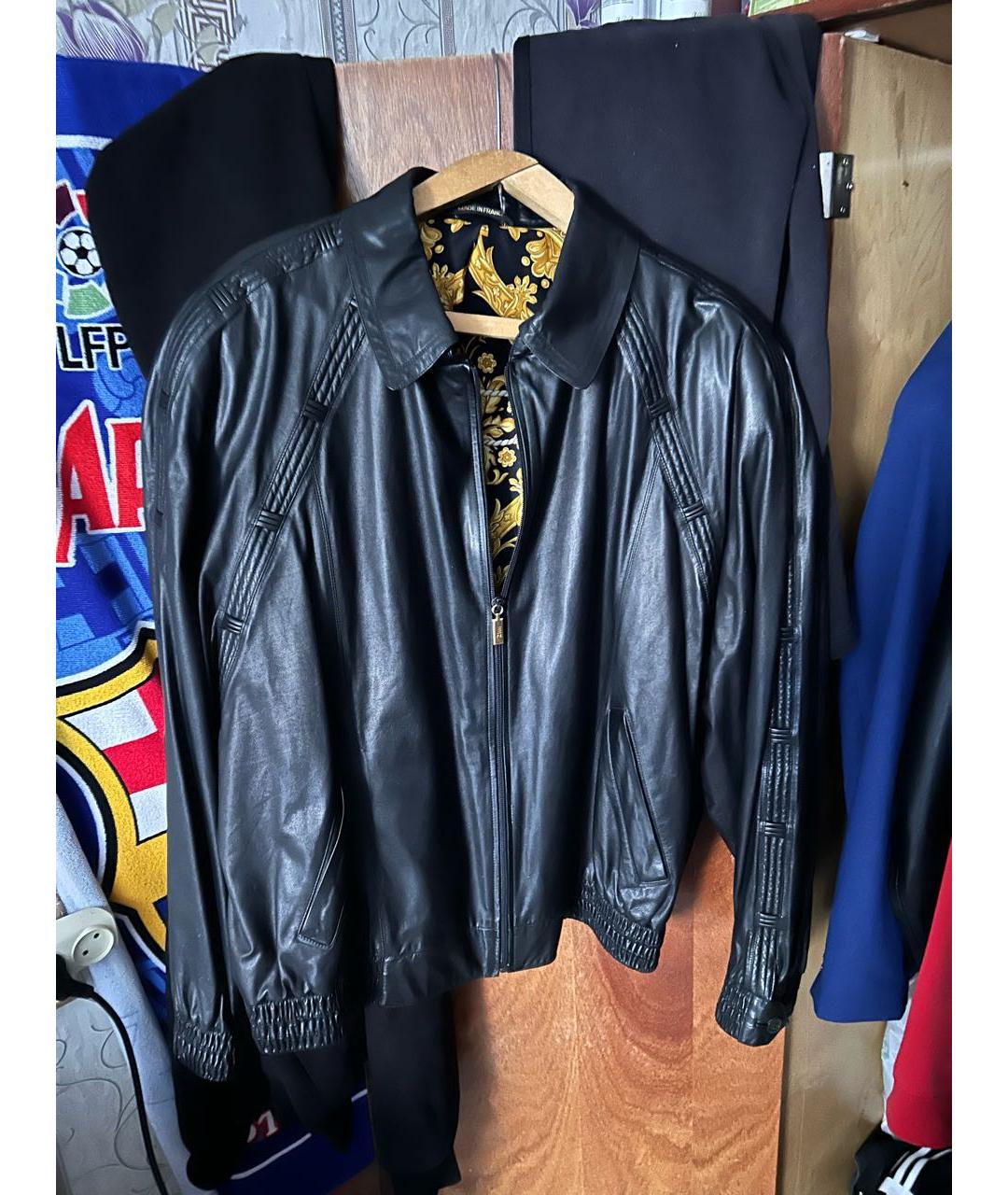 ZILLI Черная кожаная куртка, фото 5