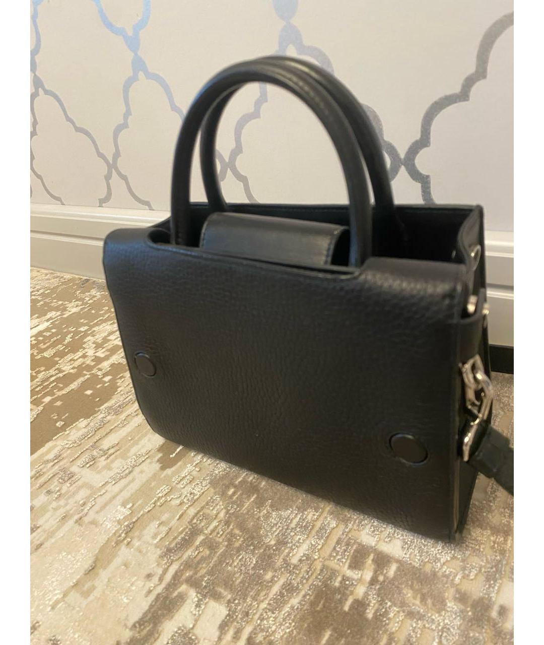 CHRISTIAN DIOR Черная кожаная сумка тоут, фото 3