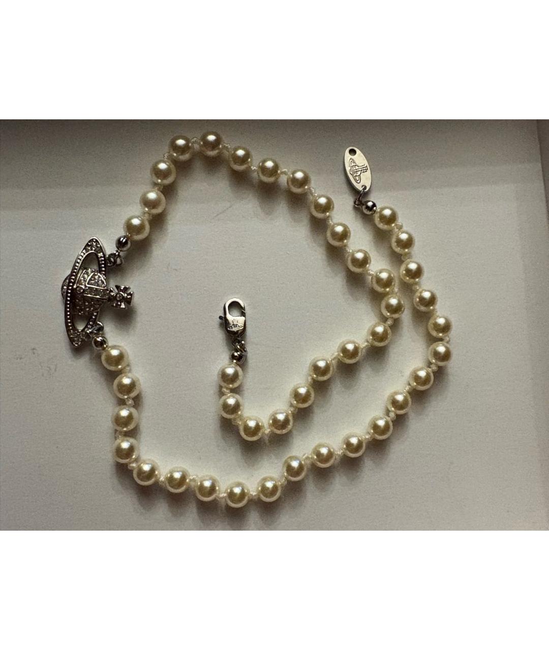 VIVIENNE WESTWOOD Белый чокер, фото 5