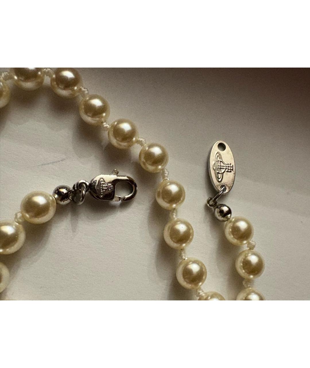 VIVIENNE WESTWOOD Белый чокер, фото 3