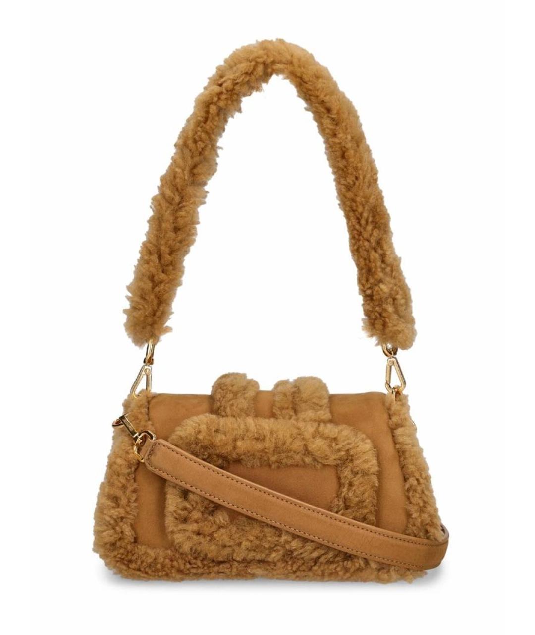 JACQUEMUS Горчичная кожаная сумка через плечо, фото 5