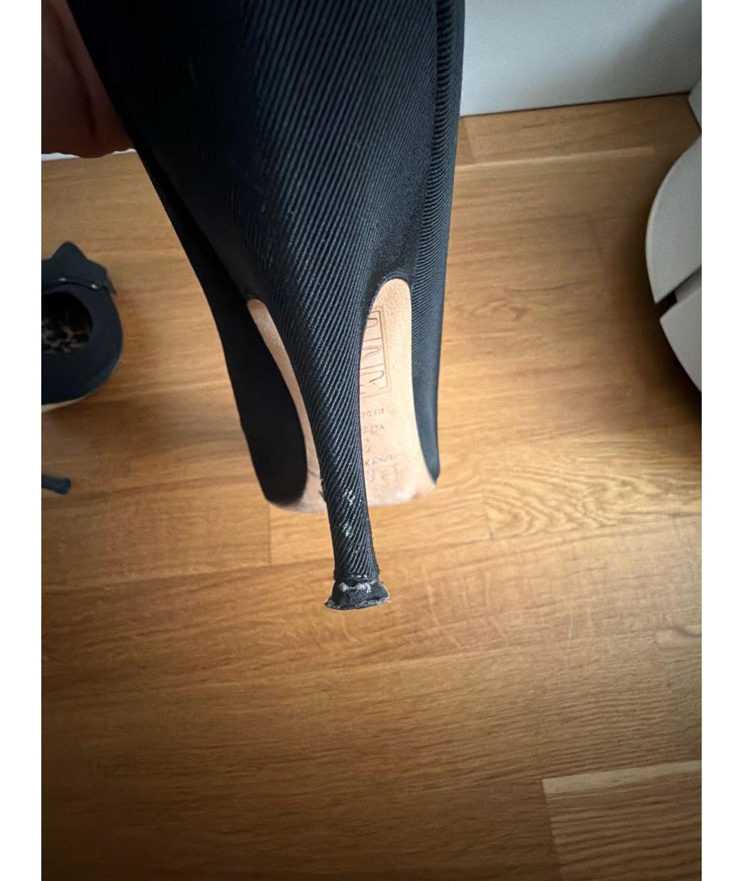 DOLCE&GABBANA Черные текстильные туфли, фото 5