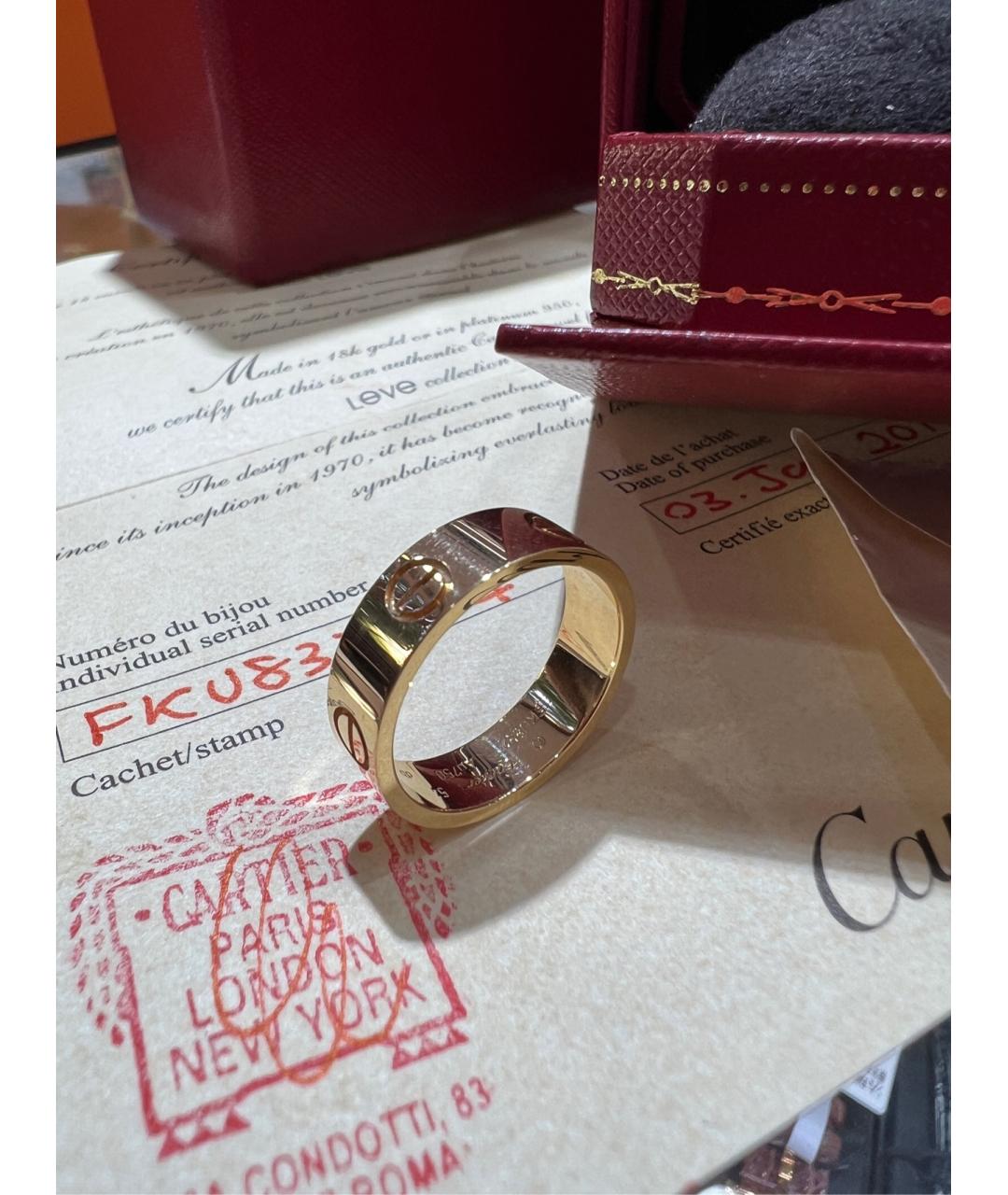 CARTIER Золотое кольцо из розового золота, фото 9