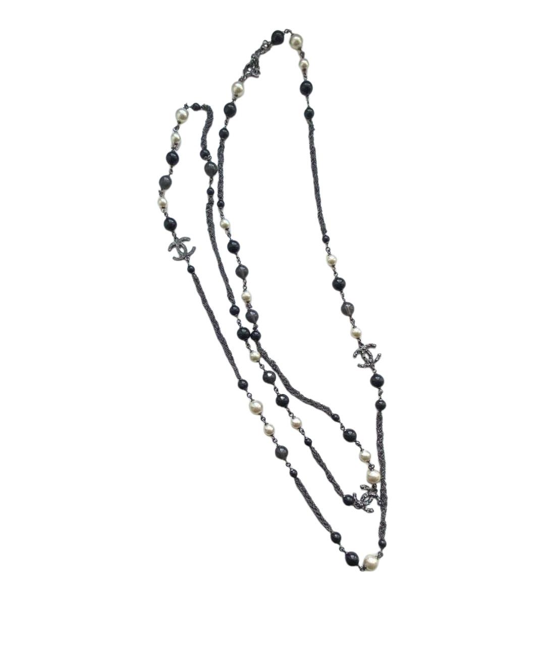 CHANEL Черное колье, фото 1