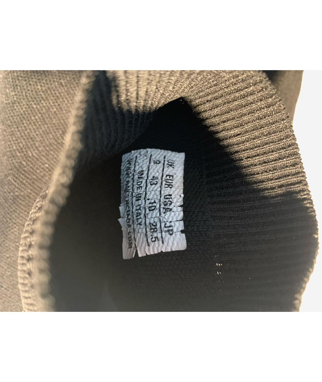 BALENCIAGA Черные текстильные высокие кроссовки / кеды, фото 5