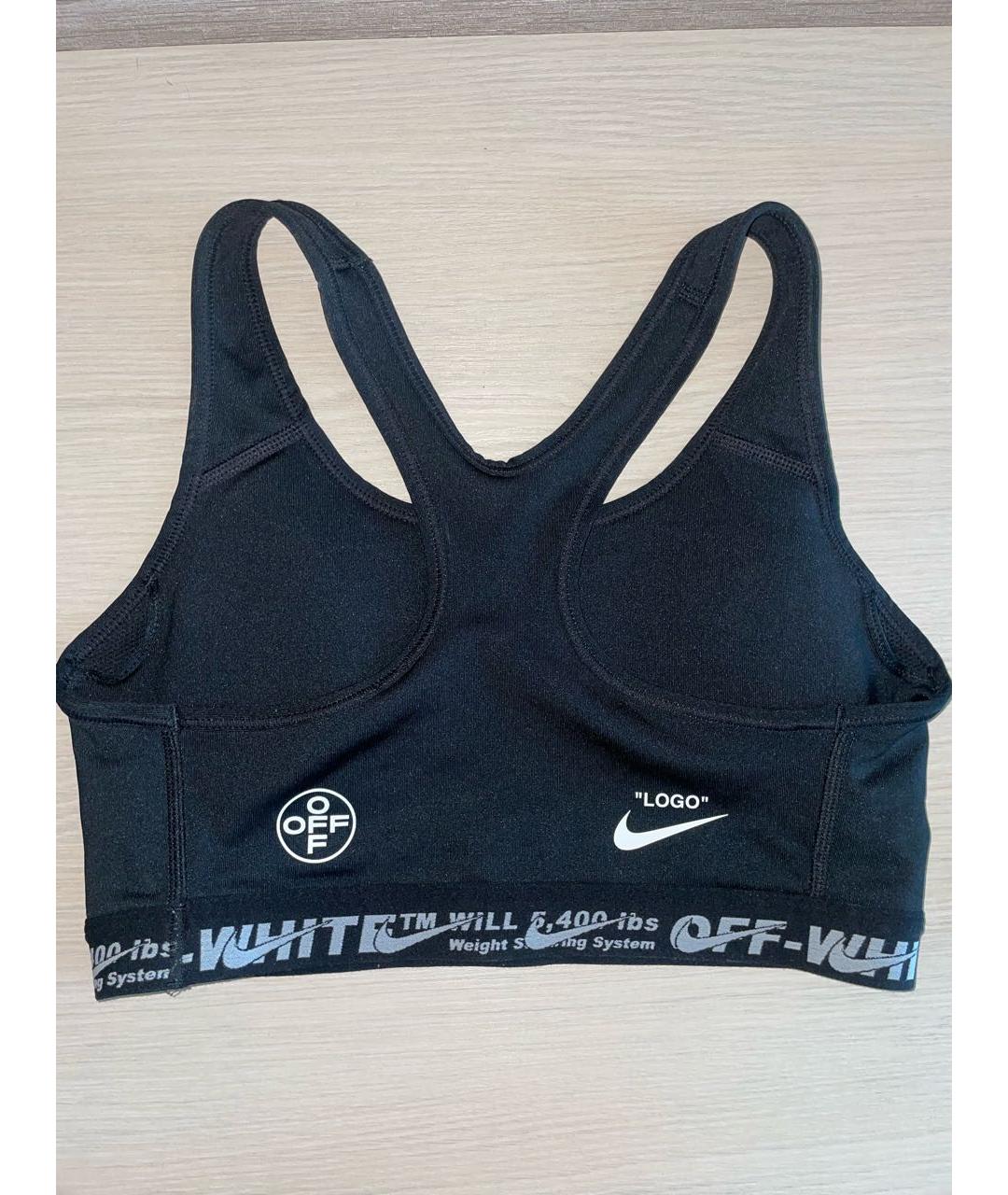 NIKE X OFF-WHITE Черная полиэстеровая майка, фото 2