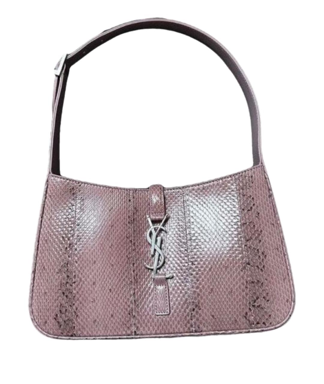 SAINT LAURENT Розовая сумка с короткими ручками из экзотической кожи, фото 1