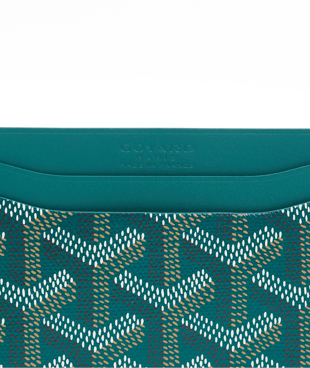GOYARD Зеленый кожаный кардхолдер, фото 3
