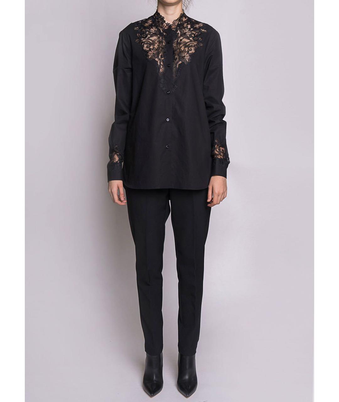ERMANNO SCERVINO Черная хлопковая рубашка, фото 2