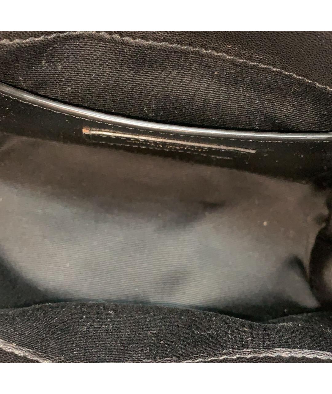 SAINT LAURENT Черная кожаная сумка через плечо, фото 5