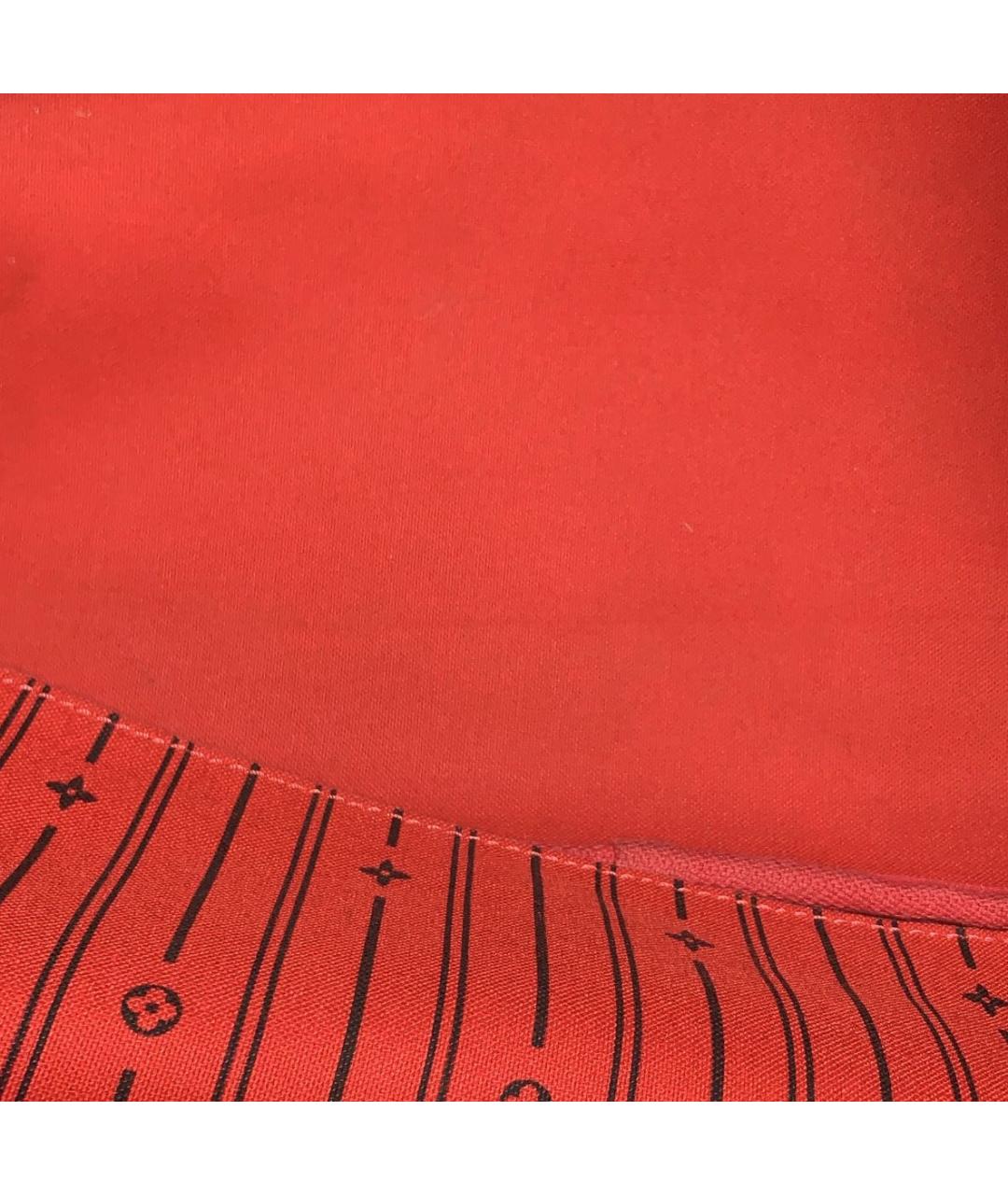 LOUIS VUITTON Коричневая кожаная сумка тоут, фото 7