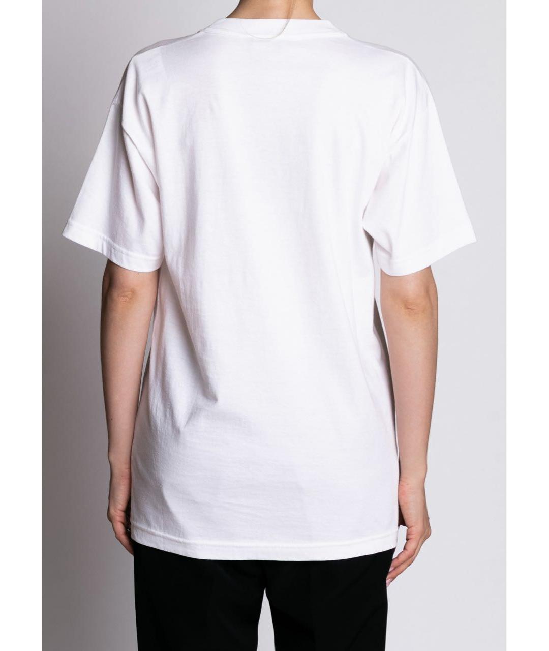 ERMANNO SCERVINO Белая хлопковая футболка, фото 5